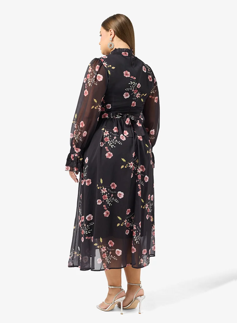 Khizana Plus size Floral Print Dress